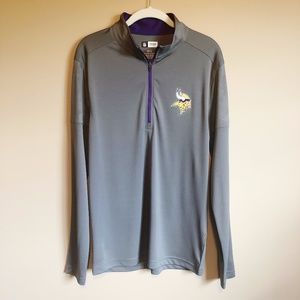 Minnesota Vikings Long Sleeve Quarter Zip S NFL